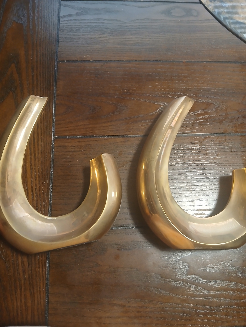 CB2 Polished Gold Curved Sculptural Bookend - Picture 5 of 5